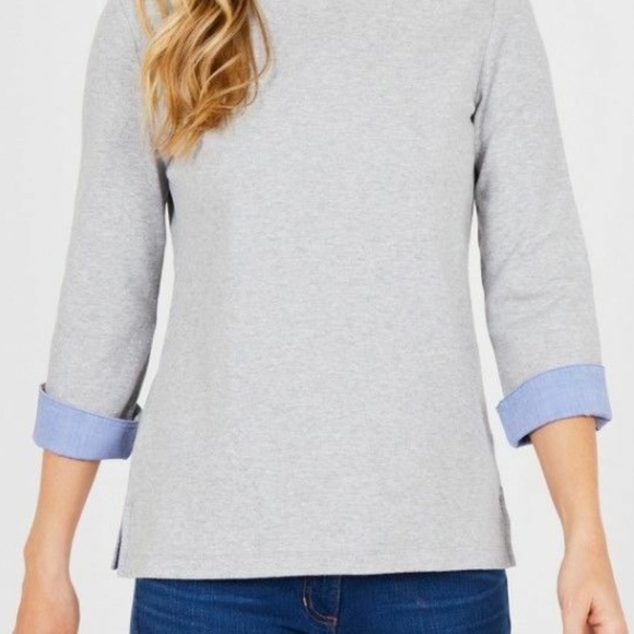 Nautica Ladies' Cuff Sleeve Top Shirt - Picture 1 of 3